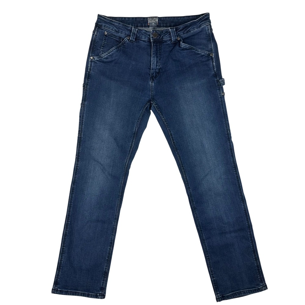 Rock & Republic‎ Carpenter Jeans Womens 14 Straight Blue Utility Denim Cotton